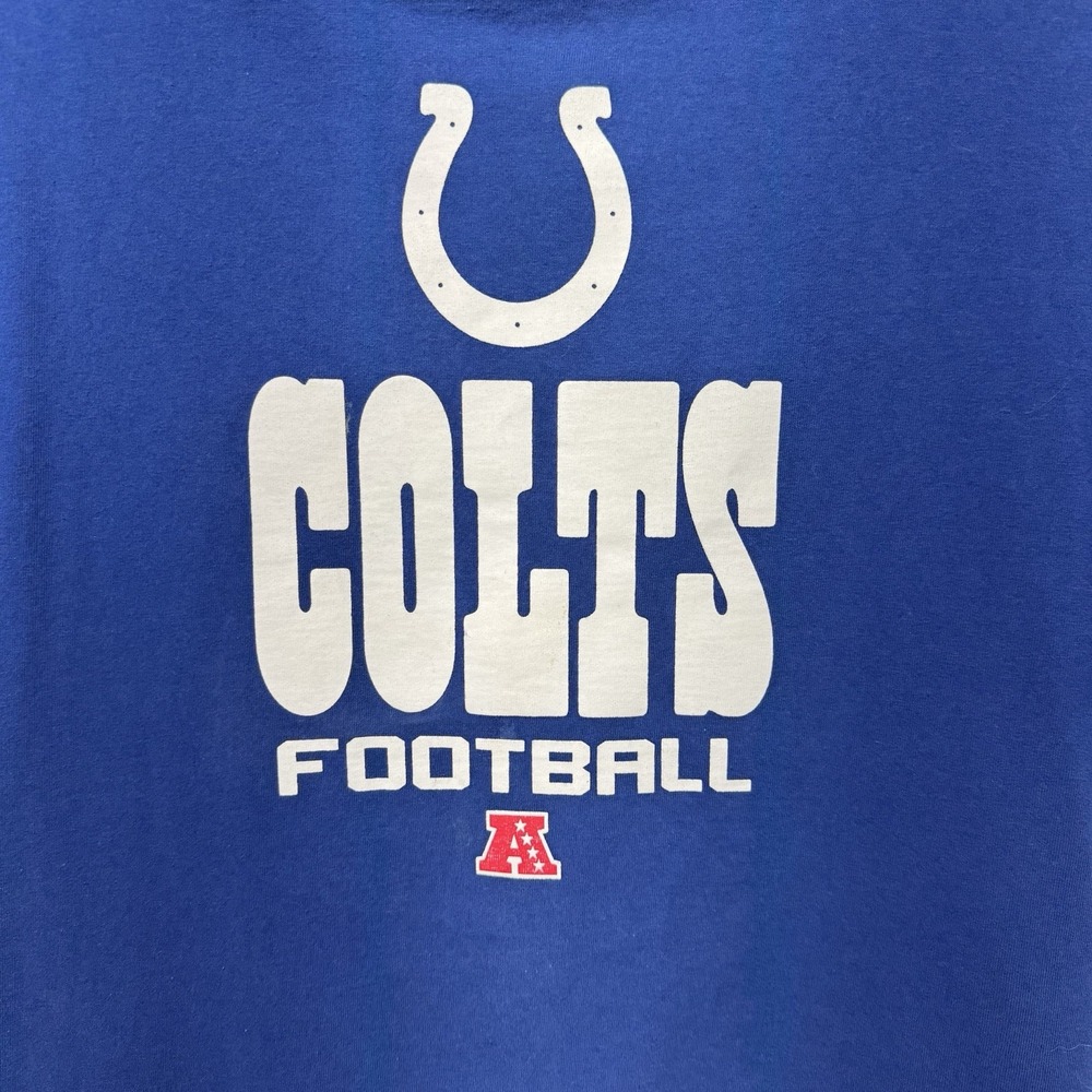 Indianapolis Colts NFL Team Apparel Men's Large Blue Football T-Shirt - Picture 4 of 4